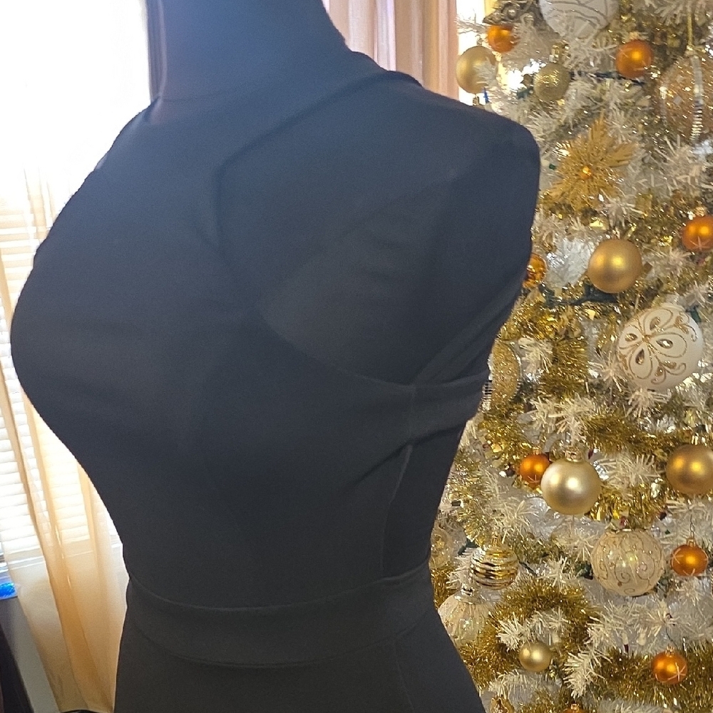 Elegant Black Mini Dress - Picture 6 of 16